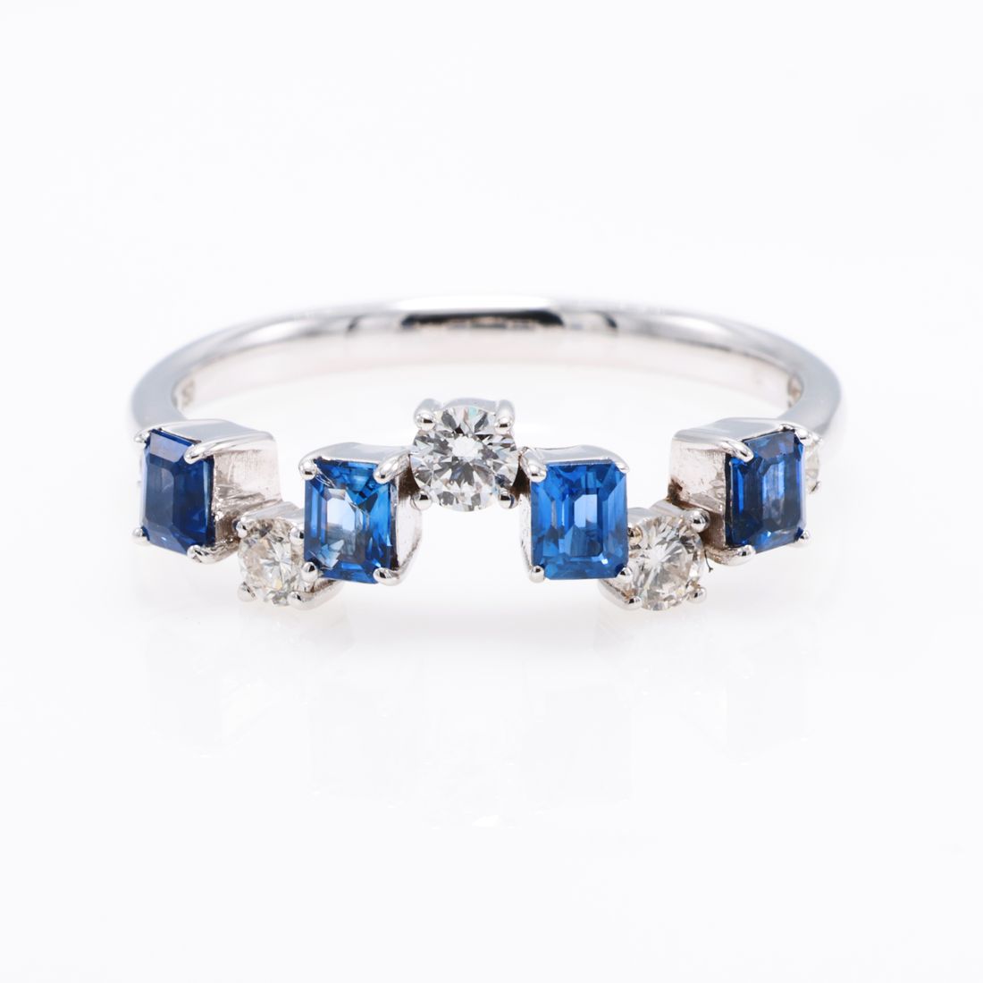 Ceylon Sapphire Open Cuff Ring