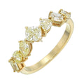 Fancy Yellow Mixed-Shape Diamond Band