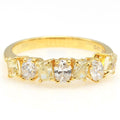 Fancy Yellow Radiant & Oval Diamond Band