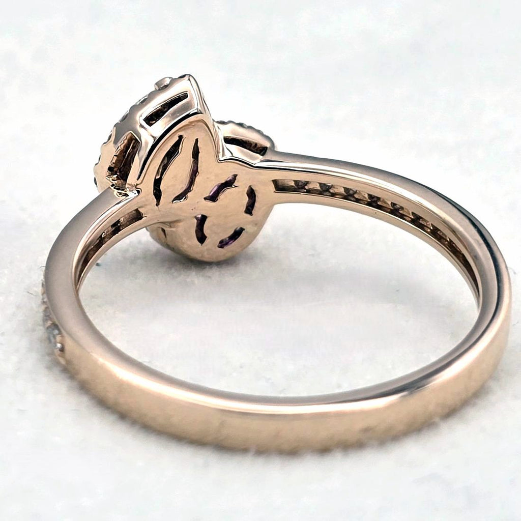 Madagascar Pink Sapphire Toi et Moi Ring — view 2