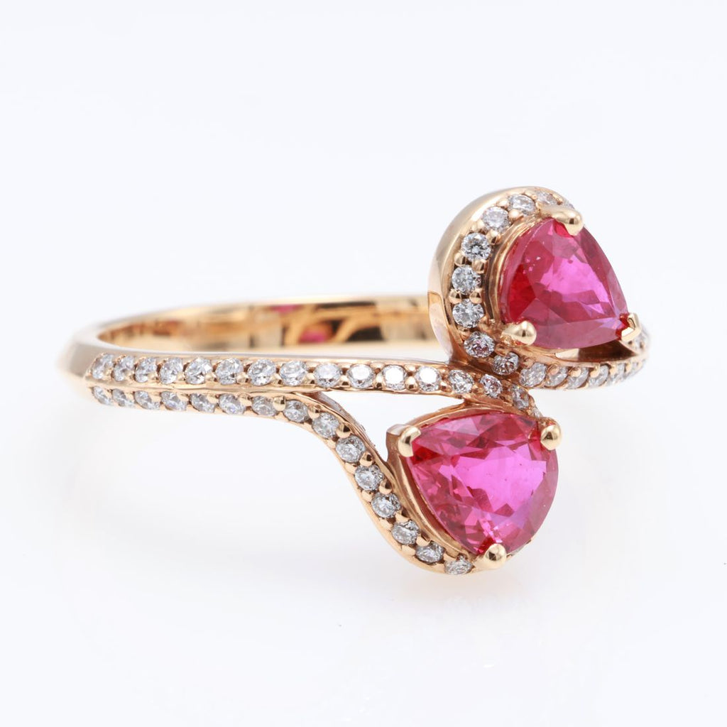 Mozambique Ruby Bypass Ring