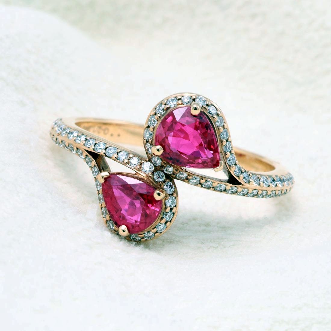 Mozambique Ruby Bypass Ring — view 2