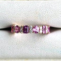 Pink Sapphire Mixed-Cut Band