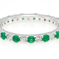 Zambian Emerald & Diamond Band